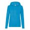 Fruit of the Loom 62038 női kapucnis pulóver AZURE BLUE S-XXL