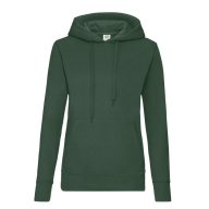   Fruit of the Loom 62038 női kapucnis pulóver BOTTLE GREEN S-XXL