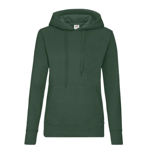 Fruit of the Loom 62038 női kapucnis pulóver BOTTLE GREEN S-XXL