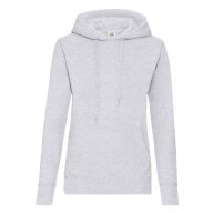   Fruit of the Loom 62038 női kapucnis pulóver HEATHER GREY XS-XXL