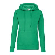   Fruit of the Loom 62038 női kapucnis pulóver KELLY GREEN XS-XXL