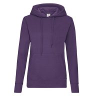   Fruit of the Loom 62038 női kapucnis pulóver PURPLE S, M, XL  kifutó