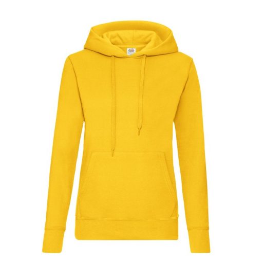 Fruit of the Loom 62038 női kapucnis pulóver SUNFLOWER S-XL