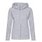 Fruit of the Loom 62118 női kapucnis, cipzáros pulóver HEATHER GREY XS-XXL