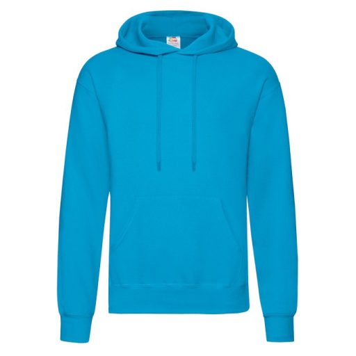 Fruit of the Loom 62208 kapucnis pulóver AZURE BLUE S-XXL