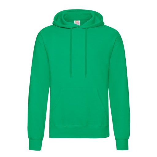 Fruit of the Loom 62208 kapucnis pulóver KELLY GREEN S-XXL