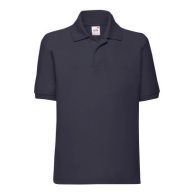  Fruit of the Loom 63417 gyerekpóló galléros DEEP NAVY 116-152