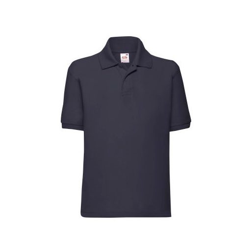 Fruit of the Loom 63417 gyerekpóló galléros DEEP NAVY 116-152