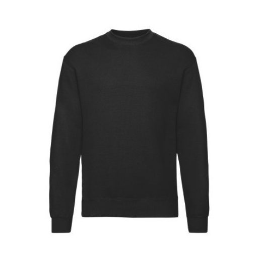 Fruit of the Loom 62202 kereknyakú pulóver FEKETE S-XXL