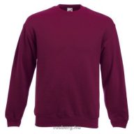 Fruit of the Loom 62202 kereknyakú pulóver BURGUNDY S-XXL