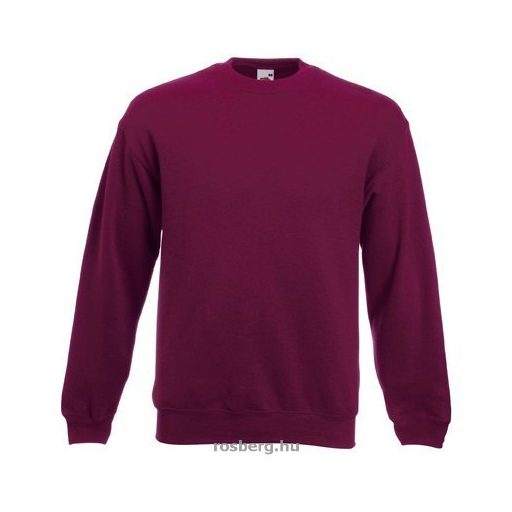 Fruit of the Loom 62202 kereknyakú pulóver BURGUNDY S-XXL