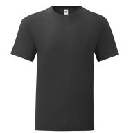  Fruit of the Loom 61430 ICONIC T póló FEKETE S-XXL méretek 150g/m2