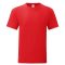 Fruit of the Loom 61430 ICONIC T póló RED 3XL méretek 150g/m2