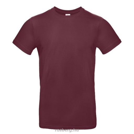 B&C TU03T EXACT 190 póló BURGUNDY S-XXL méretek 185 g/m2
