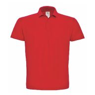 B&C ID.001 galléros póló RED 3XL, 4XL méretek