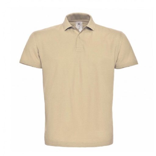 B&C ID.001 galléros póló SAND 3XL, 4XL méretek