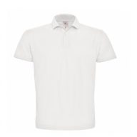B&C ID.001 galléros póló FEHÉR 3XL, 4XL méretek