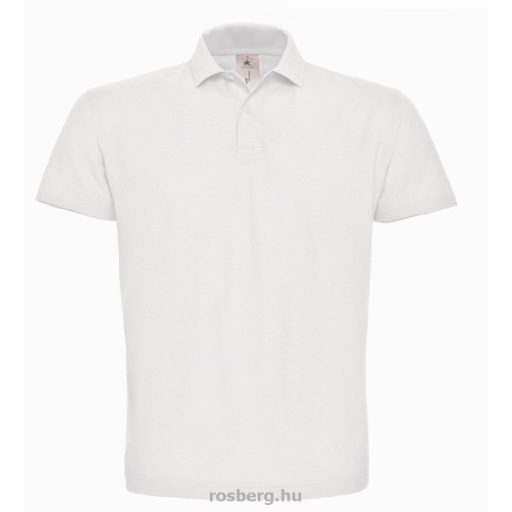 B&C ID.001 galléros póló FEHÉR XS-XXL méretek