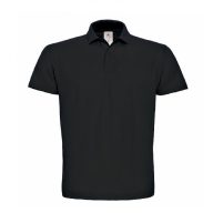 B&C ID.001 galléros póló BLACK XS-XXL méretek
