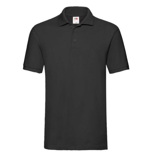 Fruit of the Loom 63218 PREMIUM galléros póló BLACK S-XXL