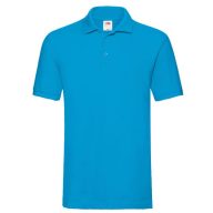   Fruit of the Loom 63218 PREMIUM galléros póló AZURE BLUE S-XXL