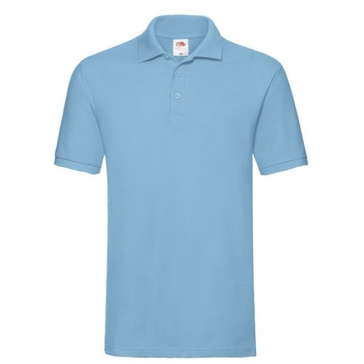 Fruit of the Loom 63218 PREMIUM galléros póló SKY BLUE S-XXL