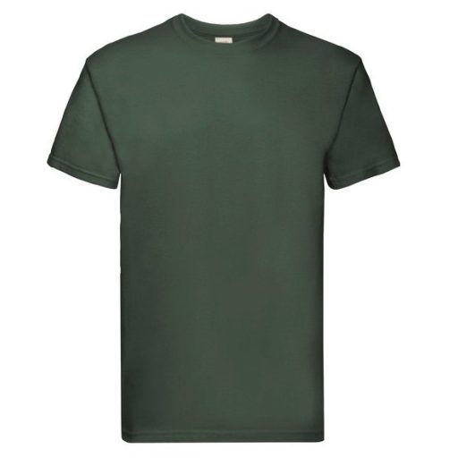 Fruit of the Loom 61044 SUPER PREMIUM T póló BOTTLE GREEN S-XXL méretek 205g/m2