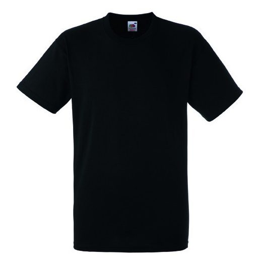 Fruit of the Loom 61212 HEAVY T póló BLACK S-XXL méretek 195g/m2