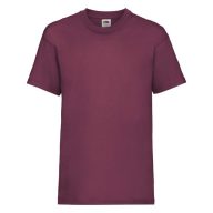   Fruit of the Loom 61033 KIDS Valueweight gyerek póló BURGUNDY 104-164 méretek