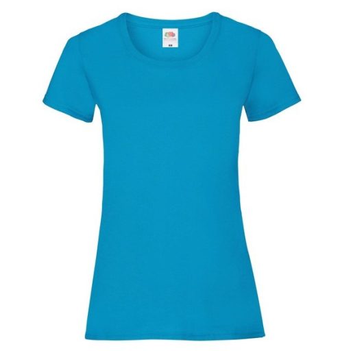 Fruit of the Loom 61372 LADY FIT Valueweight női póló AZURE BLUE XS-XXL méretek