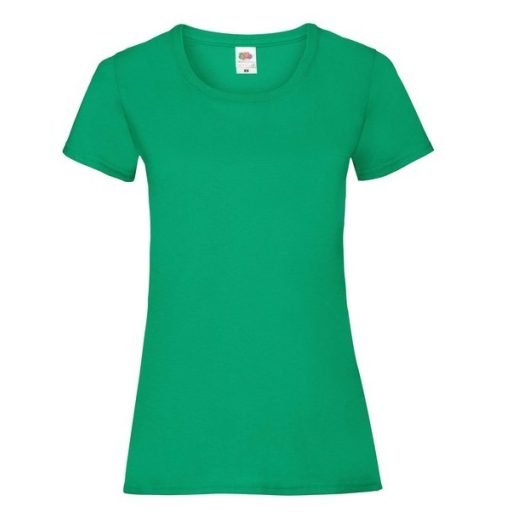 Fruit of the Loom 61372 LADY FIT Valueweight női póló KELLY GREEN XS-XXL méretek