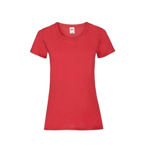 Fruit of the Loom 61372 LADY FIT Valueweight női póló RED XS-XXL méretek