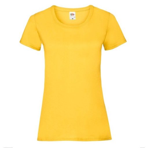 Fruit of the Loom 61372 LADY FIT Valueweight női póló SUNFLOWER XS-XXL méretek