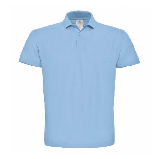 B&C ID.001 galléros póló LIGHT BLUE XS-XXL méretek