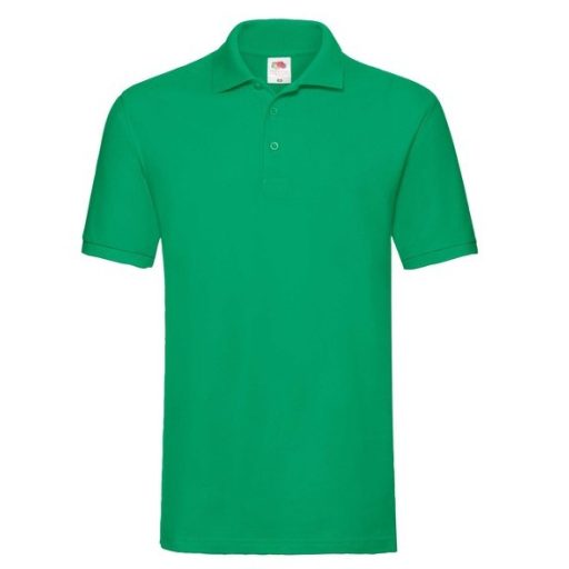 Fruit of the Loom 63218 PREMIUM galléros póló KELLY GREEN S-XXL