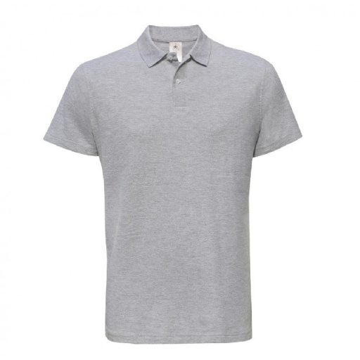 B&C ID.001 galléros póló HEATHER GREY XS-XXL méretek