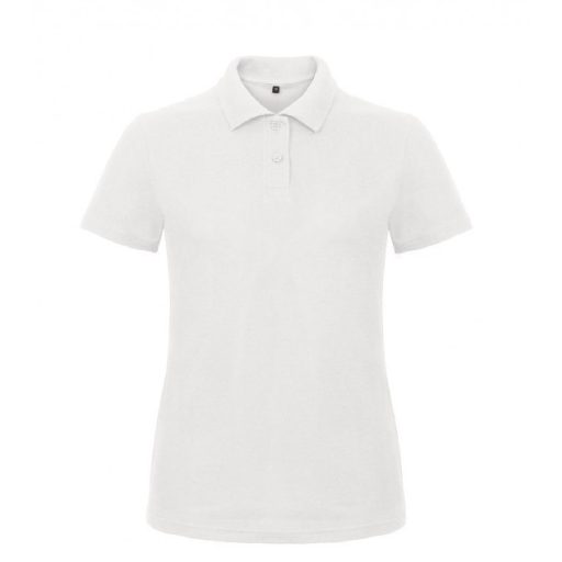 B&C ID.001 női galléros póló FEHÉR XS-XXL méretek