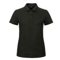 B&C ID.001 női galléros póló FEKETE XS-XXL méretek