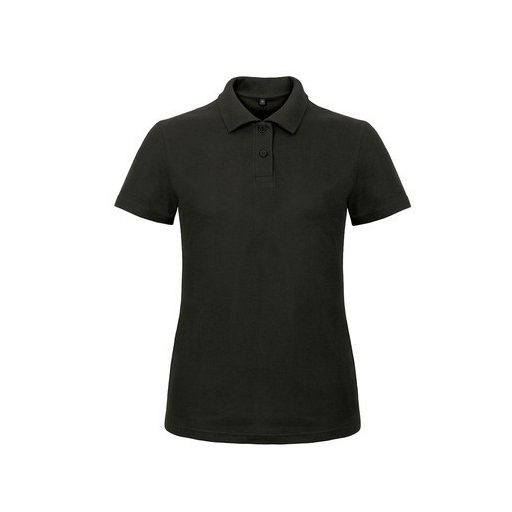 B&C ID.001 női galléros póló FEKETE XS-XXL méretek