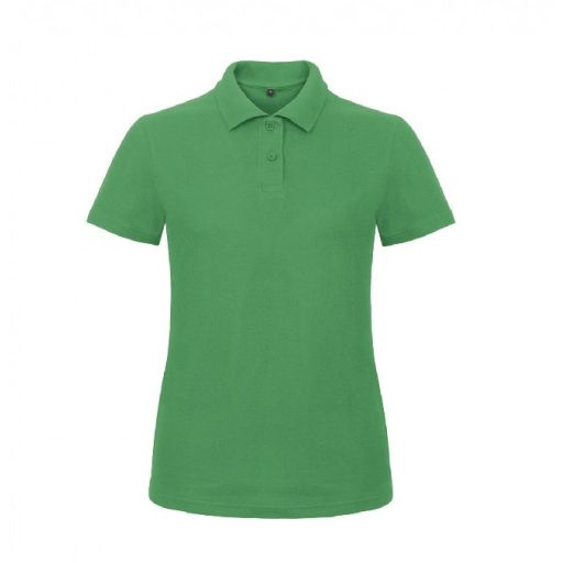 B&C ID.001 női galléros női póló KELLY GREEN XS-XXL méretek