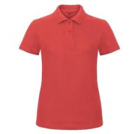 B&C ID.001 női galléros női póló RED XS-XXL méretek