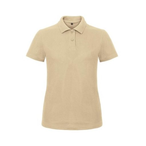 B&C ID.001 női galléros póló SAND S-XXL méretek