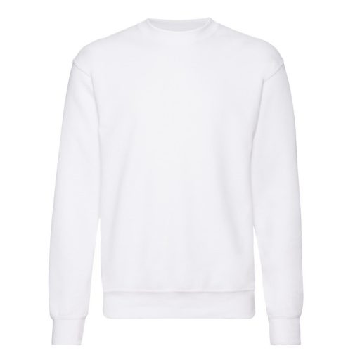 Fruit of the Loom 62202 FEHÉR pulóver 3XL, 4XL