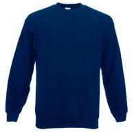   Fruit of the Loom 62202 kereknyakú pulóver NAVY 3XL, 4XL, 5XL