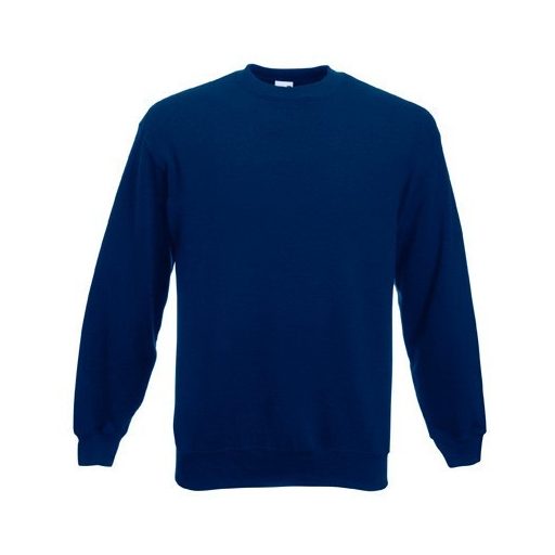 Fruit of the Loom 62202 kereknyakú pulóver NAVY 3XL, 4XL, 5XL