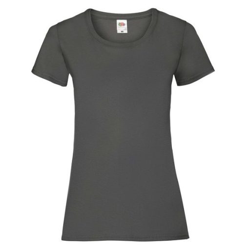 Fruit of the Loom 61372 LADY FIT Valueweight női póló LIGHT GRAPHITE XS-XXL méretek