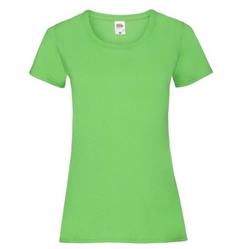 Fruit of the Loom 61372 LADY FIT Valueweight női póló LIME XS-XXL méretek
