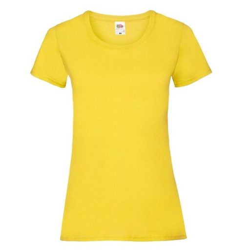 Fruit of the Loom 61372 LADY FIT Valueweight női póló YELLOW XS-XXL méretek