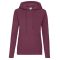 Fruit of the Loom 62038 női kapucnis pulóver BURGUNDY XS-XXL