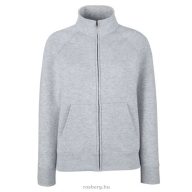   Fruit of the Loom 62116 női cipzáros pulóver HEATHER GREY S-XL